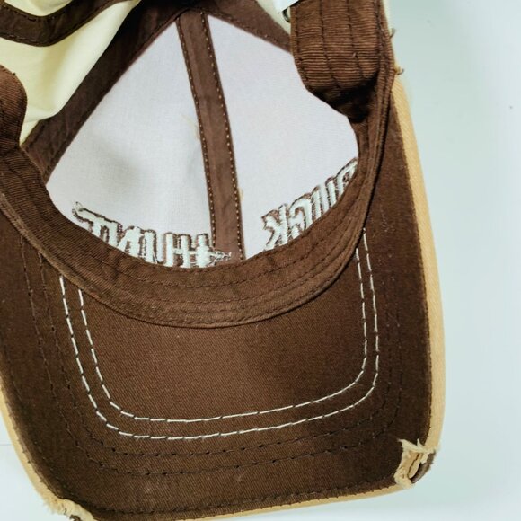 Duck Dynasty Ball Cap Hunting Distressed Hat Brown Adjustable Jase Robinson - Picture 12 of 15